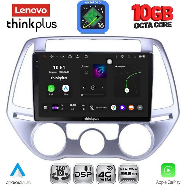 LENOVO LTM 11227_CPA A/C (9inc) MULTIMEDIA TABLET for HYUNDAI i20 mod. 2008-2012