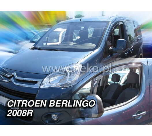 ΑΝΕΜΟΘΡΑΥΣΤΕΣ ΓΙΑ CITROEN BERLINGO/ PEUGEOT PARTNER 2008-2018 ΖΕΥΓΑΡΙ ΑΠΟ ΕΥΚΑΜΠΤΟ ΦΙΜΕ ΠΛΑΣΤΙΚΟ HEKO - 2 ΤΕΜ.