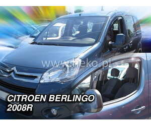 ΑΝΕΜΟΘΡΑΥΣΤΕΣ ΓΙΑ CITROEN BERLINGO/ PEUGEOT PARTNER 2008-2018 ΖΕΥΓΑΡΙ ΑΠΟ ΕΥΚΑΜΠΤΟ ΦΙΜΕ ΠΛΑΣΤΙΚΟ HEKO - 2 ΤΕΜ.