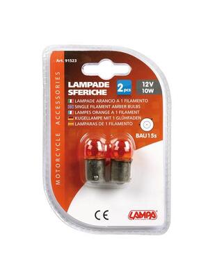 RY10W 12V 10W BAU15s ΛΑΜΠΑΚΙ STANDARD LINE (ΜΟΝΟΠΟΛΙΚΟ ΠΑΡΑΚΕΝΤΡΟ) ΦΟΥΝΤΟΥΚΙ/ΠΟΡΤΟΚΑΛΙ BLISTER 2 ΤΕΜ