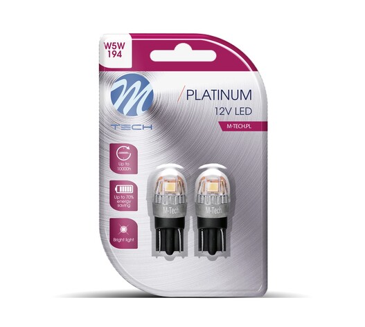 ΛΑΜΠΑΚΙΑ T10 W5W W2.1x9.5d 12/24V 1,4W 65lm 5x2835SMD LED 5700K ΠΟΡΤΟΚΑΛΙ BLISTER 2 ΤΕΜ.
