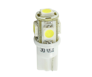 T10 W5W 12V W2,1x9,5d LED 5xSMD5050 ΛΕΥΚΟ (ΚΑΡΦΩΤΟ ΑΚΑΛΥΚΟ) 1ΤΕΜ. M-TECH