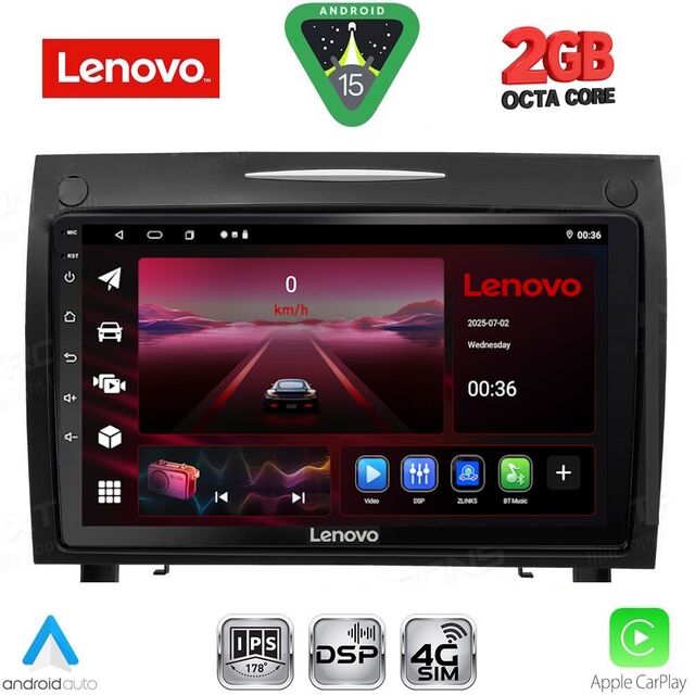 LENOVO LVF 5419_CPA (9inc) MULTIMEDIA TABLET for MERCEDES SLK (R171) mod. 2004-2010