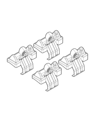 ΑΚΡΑ ΓΙΑ ΜΠΑΡΕΣ NORDRIVE ΓΙΑ FORD FIESTA 5D 05/02-08/08 KIT