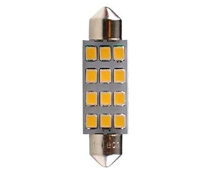 ΛΑΜΠΑΚΙΑ ΠΛΑΦΟΝΙΕΡΑΣ C5W/C10W 12V SV8.5 41mm 1,5W 12xSMD2835 LED OSRAM ΛΕΥΚΟ  BLISTER 2ΤΕΜ. M-TECH
