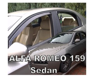 ΑΝΕΜΟΘΡΑΥΣΤΕΣ ΓΙΑ ALFA ROMEO 159 4D SEDAN 2005-2011 ΣΕΤ ΑΥΤΟΚΙΝΗΤΟΥ ΑΠΟ ΕΥΚΑΜΠΤΟ ΦΙΜΕ ΠΛΑΣΤΙΚΟ HEKO - 4 ΤΕΜ.