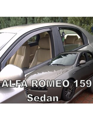 ΑΝΕΜΟΘΡΑΥΣΤΕΣ ΓΙΑ ALFA ROMEO 159 4D SEDAN 2005-2011 ΣΕΤ ΑΥΤΟΚΙΝΗΤΟΥ ΑΠΟ ΕΥΚΑΜΠΤΟ ΦΙΜΕ ΠΛΑΣΤΙΚΟ HEKO - 4 ΤΕΜ.