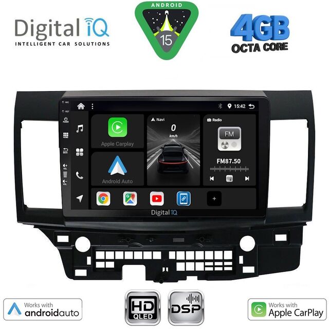DIGITAL IQ BXF 17434_CPAA (10inc) MULTIMEDIA TABLET for MITSUBISHI LANCER mod. 2008-2017