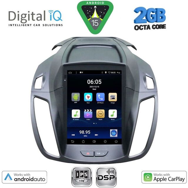DIGITAL IQ BXF 5964_CPAA TESLA STYLE for FORD KUGA mod. 2013-2019