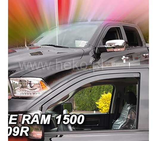 ΑΝΕΜΟΘΡΑΥΣΤΕΣ ΓΙΑ DODGE RAM 1500 IV 4D 2009-2018 ΖΕΥΓΑΡΙ ΑΠΟ ΕΥΚΑΜΠΤΟ ΦΙΜΕ ΠΛΑΣΤΙΚΟ HEKO - 2 ΤΕΜ.
