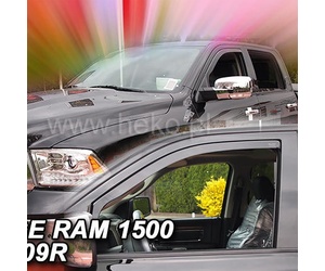 ΑΝΕΜΟΘΡΑΥΣΤΕΣ ΓΙΑ DODGE RAM 1500 IV 4D 2009-2018 ΖΕΥΓΑΡΙ ΑΠΟ ΕΥΚΑΜΠΤΟ ΦΙΜΕ ΠΛΑΣΤΙΚΟ HEKO - 2 ΤΕΜ.