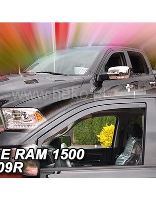 ΑΝΕΜΟΘΡΑΥΣΤΕΣ ΓΙΑ DODGE RAM 1500 IV 4D 2009-2018 ΖΕΥΓΑΡΙ ΑΠΟ ΕΥΚΑΜΠΤΟ ΦΙΜΕ ΠΛΑΣΤΙΚΟ HEKO - 2 ΤΕΜ.
