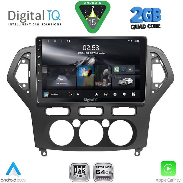 DIGITAL IQ RSD 1162_CPA A/C (10inc) MULTIMEDIA TABLET for FORD MONDEO mod. 2007-2011