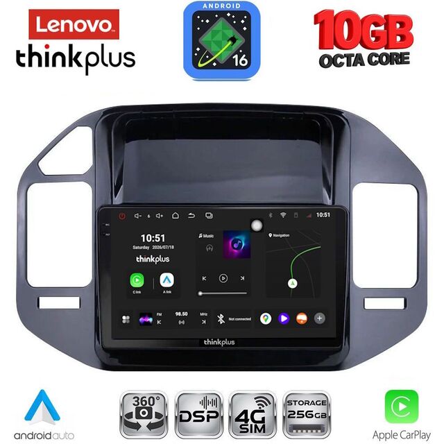 LENOVO LTM 11444BL_CPA (9inc) MULTIMEDIA TABLET for MITSUBISHI PAJERO mod. 1999-2006