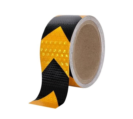 RCHANG ΑΝΑΚΛΑΣΤΙΚΗ ΤΑΙΝΙΑ ΚΙΤΡΙΝΗ ΜΑΥΡΗ PVC 5cm*5m W15230-24