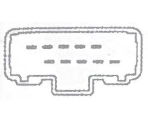 RENAULT MEGANE-2 /LAGUNA-2 ΔΙΠΛΟΣ 10PIN ΔΙΑΚ.ΠΑΡΑΘ. orig.8200315042
