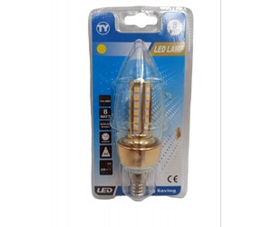 LED ΛΑΜΠΑ Ε14/8W/3000K 5919