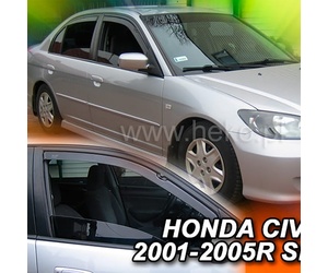 ΑΝΕΜΟΘΡΑΥΣΤΕΣ ΓΙΑ HONDA CIVIC VII 4D SEDAN 2001-2005 ΖΕΥΓΑΡΙ ΑΠΟ ΕΥΚΑΜΠΤΟ ΦΙΜΕ ΠΛΑΣΤΙΚΟ HEKO - 2 ΤΕΜ.