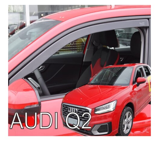 ΑΝΕΜΟΘΡΑΥΣΤΕΣ ΓΙΑ AUDI Q2 5D 2016-2021 ΖΕΥΓΑΡΙ ΑΠΟ ΕΥΚΑΜΠΤΟ ΦΙΜΕ ΠΛΑΣΤΙΚΟ HEKO - 2 ΤΕΜ.