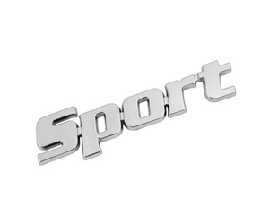 ΑΥΤΟΚΟΛΛΗΤΟ ΤΡΙΣΔΙΑΣΤΑΤΟ ΣΗΜΑ ΧΡΩΜΙΟΥ SPORT ΑΔΙΑΒΡΟΧΟ LAMPA