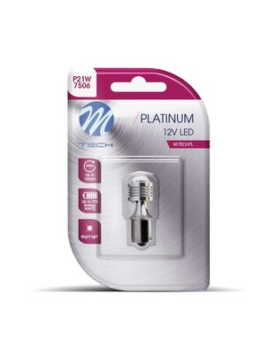 P21W 12V Ba15s 2,2W 4xHP LED OSRAM ΛΕΥΚΟ BLISTER 1ΤΕΜ. M-TECH