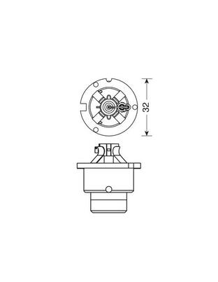 D4S 12/24V 35W P32d-5 4.150Κ OSRAM XENARC ORIGINAL ΚΟΥΤΙ - 1ΤΕΜ.