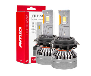 Amio - ΛΑΜΠΕΣ H7-6 9>48V 6.500K 4.500lm 50W HP SERIES LED CAN-BUS ΜΕ ΨΥΚΤΡΑ - 2 Τεμ. (03676/AM)