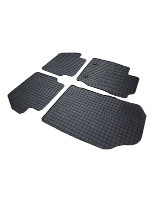 Cik - ΠΑΤΑΚΙΑ ΑΥΤΟΚΙΝΗΤΟΥ ΑΠΟ ΛΑΣΤΙΧΟ ΓΙΑ FORD ECOSPORT 2017+ ΣΕ ΜΑΥΡΟ ΧΡΩΜΑ ΜΕ ΚΟΥΜΠΩΜΑΤΑ - 4 ΤΕΜ. (RM.FO.0037/CK)