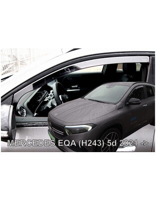 ΑΝΕΜΟΘΡΑΥΣΤΕΣ ΓΙΑ MERCEDES EQA H243 5D 2021+ ΣΕΤ ΑΥΤΟΚΙΝΗΤΟΥ ΑΠΟ ΕΥΚΑΜΠΤΟ ΦΙΜΕ ΠΛΑΣΤΙΚΟ HEKO - 4 ΤΕΜ.