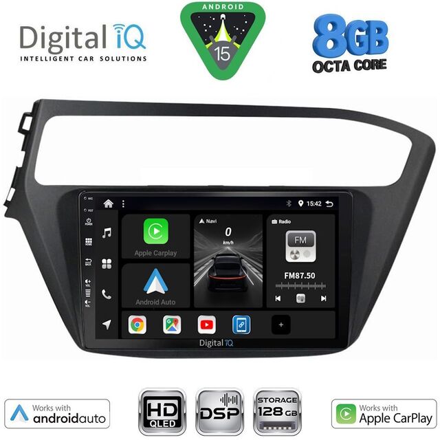 DIGITAL IQ BXF 7230_CPAA (9inc) MULTIMEDIA TABLET for HYUNDAI i20 mod. 2018-2021