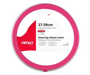 Amio - ΚΑΛΥΜΜΑ ΤΙΜΟΝΙΟΥ SWC-36 M 37-39cm ΣΕ ΡΟΖ / ΦΟΥΞΙΑ ΧΡΩΜΑ ΜΕ ΠΕΡΙΜΕΤΡΙΚΑ STRASS - 1 ΤΕΜ. (02809/AM)