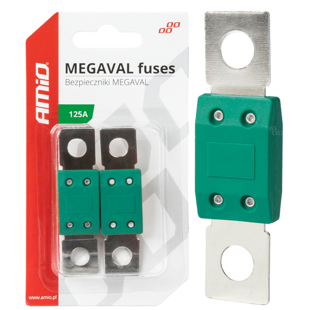 Amio - ΑΣΦΑΛΕΙΕΣ MEGAVAL 125A - 2 Τεμ. (03464/AM)