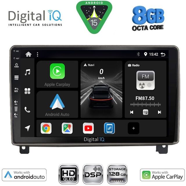DIGITAL IQ BXF 7517_CPAA (9inc) MULTIMEDIA TABLET for PEUGEOT 407 mod. 2004-2011