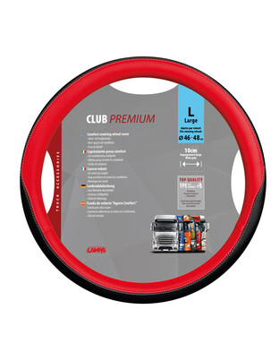 ΚΑΛΥΜΜΑ ΤΙΜΟΝΙΟΥ ΦΟΡΤΗΓΟΥ CLUB PREMIUM L 46/48 cm ΚΟΚΚΙΝΟ/ΜΑΥΡΟ ΑΠΟ ΑΟΣΜΟ, ΜΗ ΤΟΞΙΚΟ, ΟΙΚΟΛΟΓΙΚΟ ΚΑΙ ΑΝΑΚΥΚΛΩΣΙΜΟ TPE ΘΕΡΜΟΠΛΑΣΤΙΚΟ ΕΛΑΣΤΟΜΕΡΕΣ LAMPA - 1 ΤΕΜ.