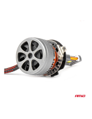 Amio - ΛΑΜΠΕΣ H7-6 9>48V 6.500K 4.500lm 50W HP SERIES LED CAN-BUS ΜΕ ΨΥΚΤΡΑ - 2 Τεμ. (03676/AM)