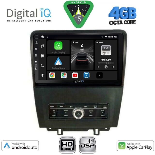 DIGITAL IQ BXF 16165_CPAA (10inc) MULTIMEDIA TABLET for FORD MUSTANG mod. 2010-2015