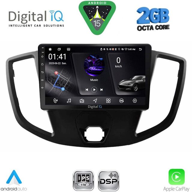 DIGITAL IQ RSF 4179_CPA  (9inc) MULTIMEDIA TABLET for FORD TRANSIT mod. 2014-2020