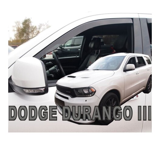 ΑΝΕΜΟΘΡΑΥΣΤΕΣ ΓΙΑ DODGE DURANGO 5D 2011-2021 ΖΕΥΓΑΡΙ ΑΠΟ ΕΥΚΑΜΠΤΟ ΦΙΜΕ ΠΛΑΣΤΙΚΟ HEKO - 2 ΤΕΜ.