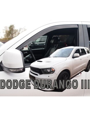 ΑΝΕΜΟΘΡΑΥΣΤΕΣ ΓΙΑ DODGE DURANGO 5D 2011-2021 ΖΕΥΓΑΡΙ ΑΠΟ ΕΥΚΑΜΠΤΟ ΦΙΜΕ ΠΛΑΣΤΙΚΟ HEKO - 2 ΤΕΜ.