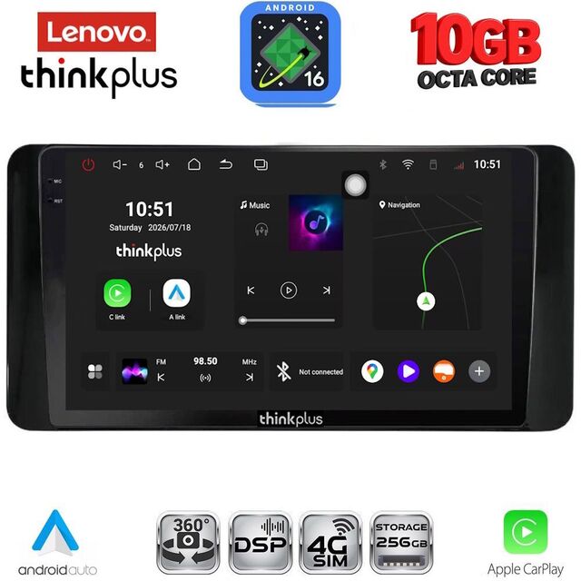 LENOVO LTM 11778_CPA (10inc) MULTIMEDIA TABLET for TOYOTA LAND CRUISER LC300 2023-2026