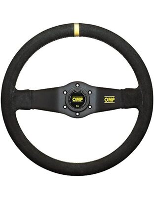 ΤΙΜΟΝΙ RALLY ΔΙΛΑΜΟ SUEDE  350ΜΜ ΒΑΘΟΣ 95ΜΜ OMP - 1 ΤΕΜ.