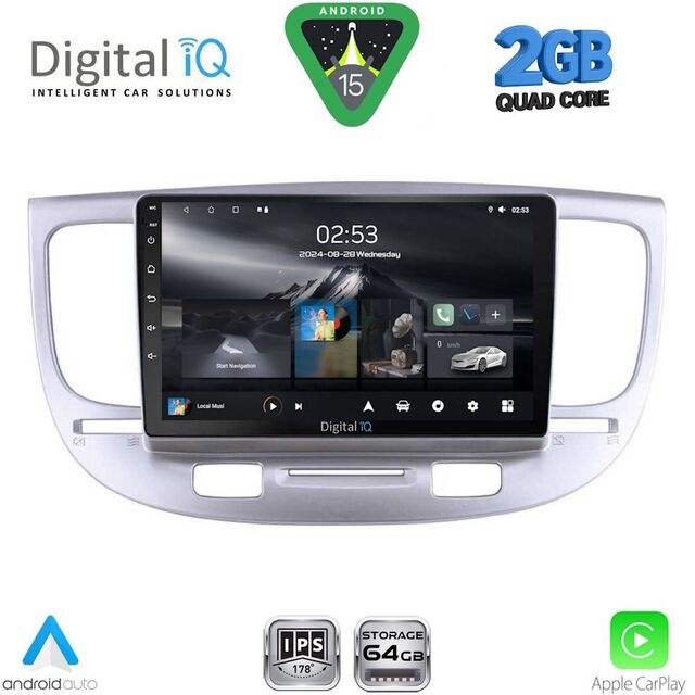 DIGITAL IQ RSD 1313_CPA (9inc) MULTIMEDIA TABLET for KIA RIO mod. 2005-2011