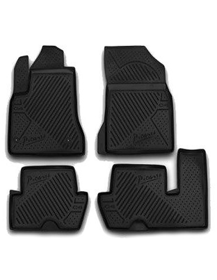 ΠΑΤΑΚΙΑ ΣΕ ΣΚΑΦΗ TPE ΛΑΣΤΙΧΟ ΓΙΑ CITROEN C4 PICASSO 5D 2006-2013  ΣΕ ΜΑΥΡΟ ΧΡΩΜΑ NOVLINE - 4 ΤΕΜ.