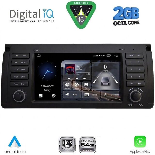 DIGITAL IQ BLE 385_CPA (7" DECK) MULTIMEDIA SYSTEM for BMW S.5-X5 (E38-39-53) mod. 1998-2005