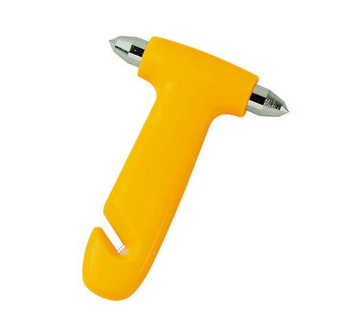 Lampa - Θραύστης Τζαμιού με Κοπτικό Ζώνης 2 σε 1 Emergency Escape Tool σε Κίτρινο Χρώμα - 1 Τεμ. (L4807.0)