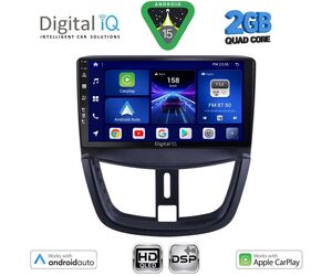 DIGITAL IQ BXC 3507_CPAA (9inc) MULTIMEDIA TABLET for PEUGEOT 207 mod. 2007-2014