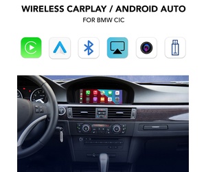 DIGITAL IQ BM 226 CPAA (WIRELESS CARPLAY / ANDROID AUTO BOX for BMW - MINI (CIC system) with FRONT - REAR cameras