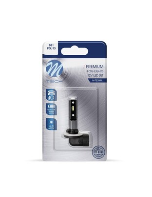 H27-881 12V PGJ13 6xSMD1616 LED 6.000K 280lm  PREMIUM FOG LED  M-TECH - 1 ΤΕΜ.