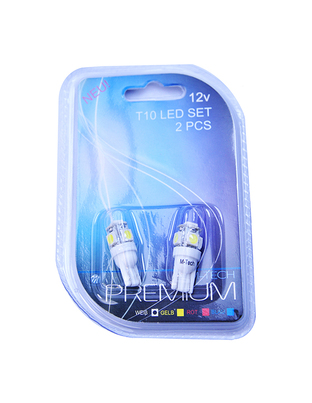 T10 W5W 12V W2,1x9,5d LED 5xSMD5050 ΛΕΥΚΟ (ΚΑΡΦΩΤΟ ΑΚΑΛΥΚΟ) BLISTER 2ΤΕΜ. M-TECH
