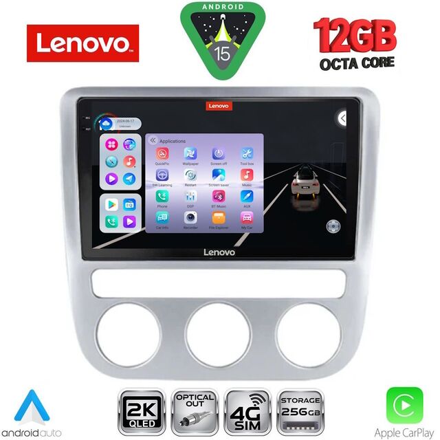 LENOVO SSZ 12752_CPA CLIMA (9inc) MULTIMEDIA TABLET for VW EOS mod. 2006-2016 - SCIROCCO mod. 2008-2010